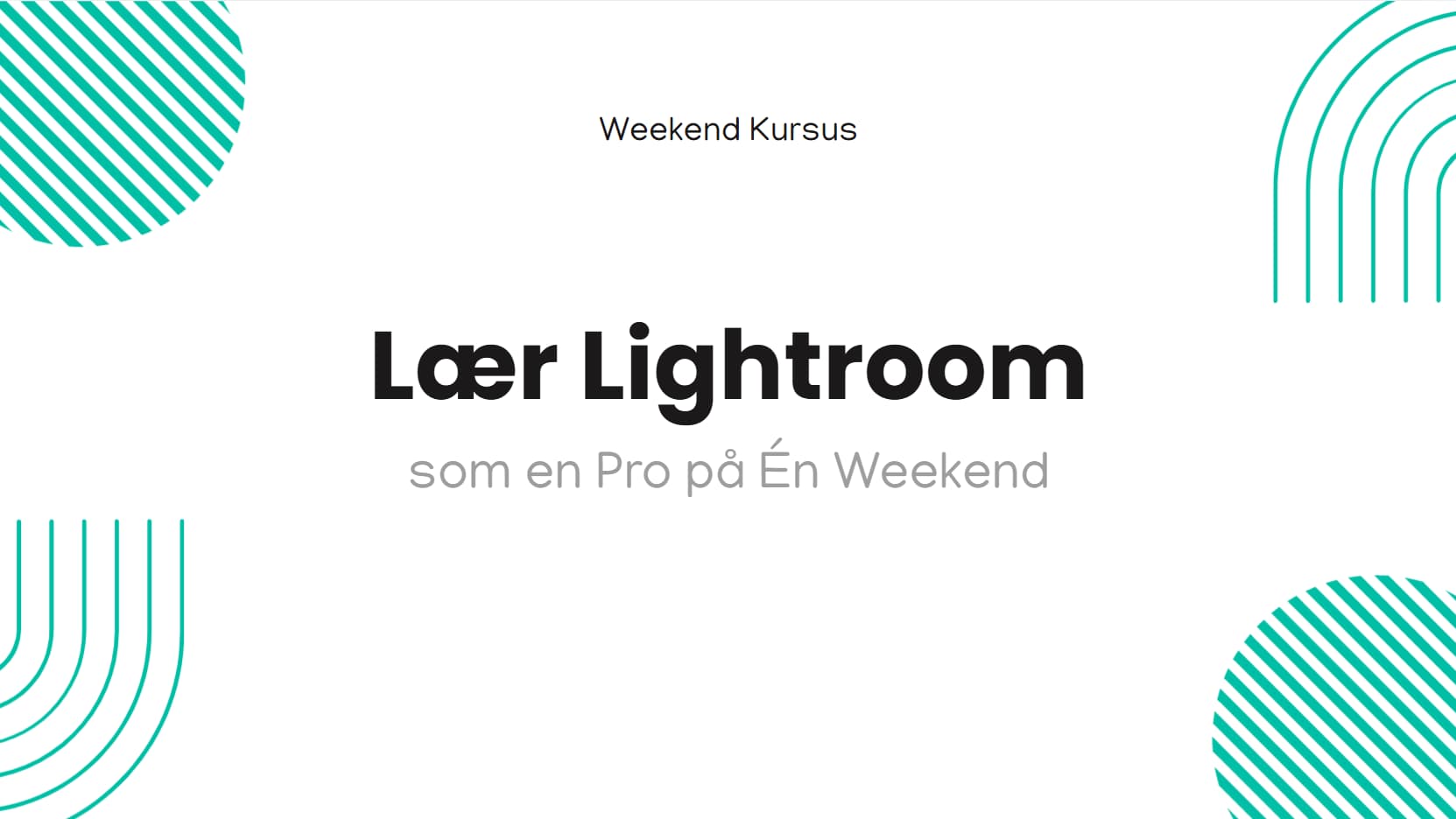 Lightroom Kursus